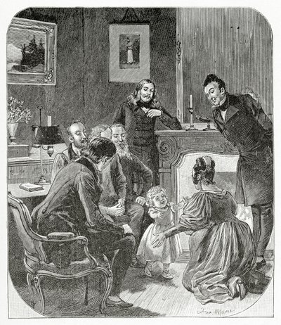 Illustration from Les Feuilles d’Automne, 19th Century by Adrien Emmanuel Marie